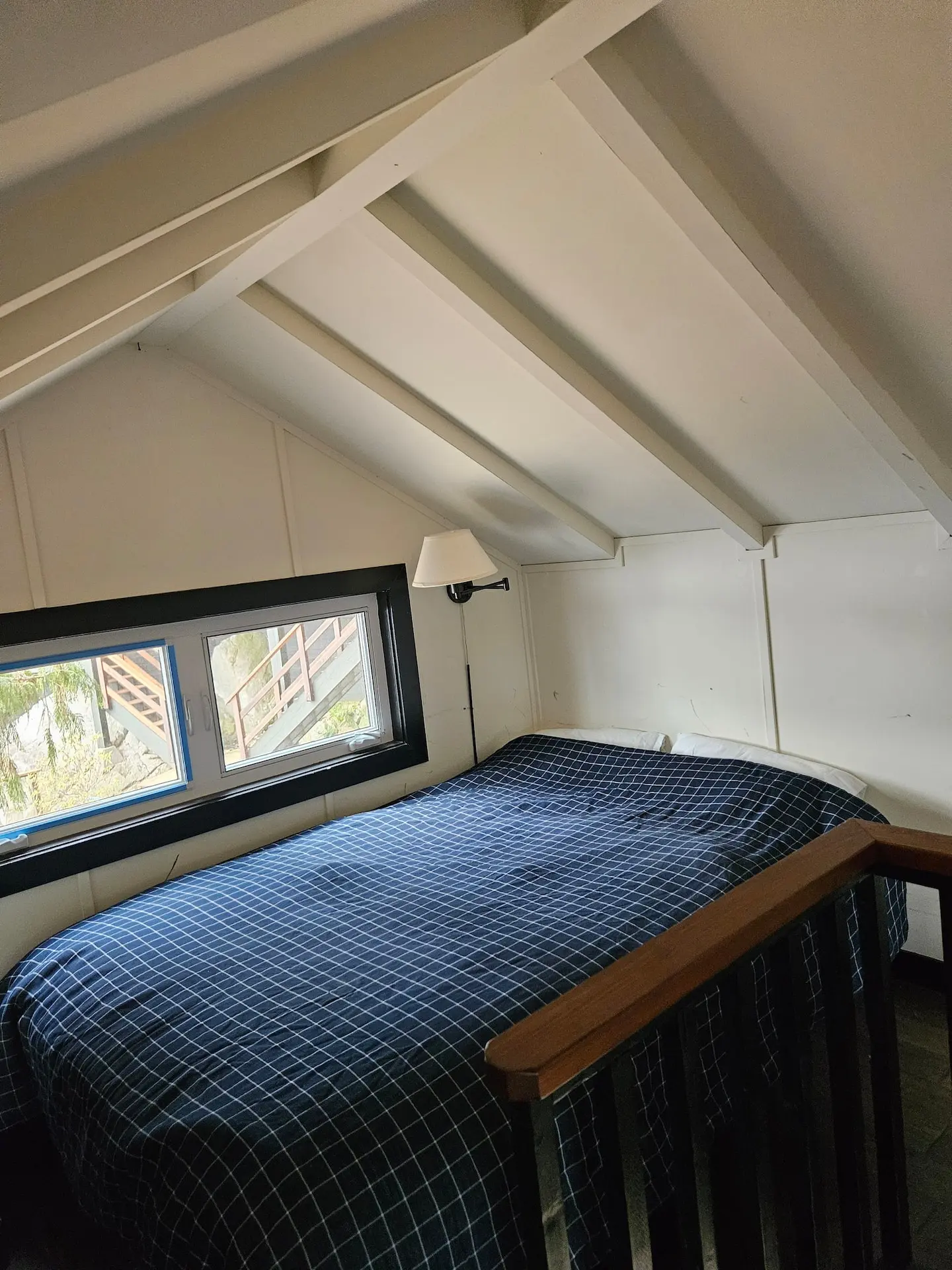 Loft bed in the cabin